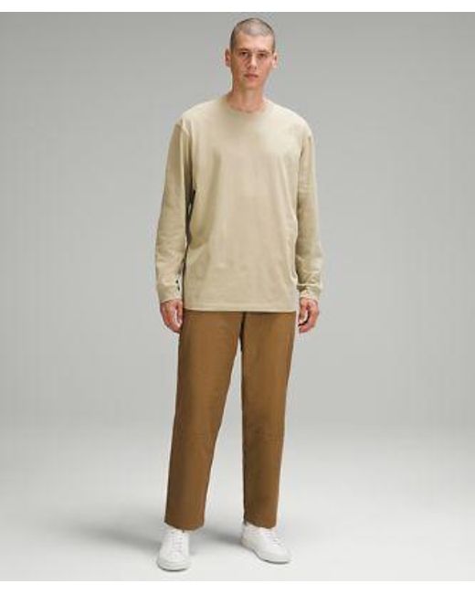 lululemon athletica Natural – Heavyweight Jersey Long-Sleeve Shirt – Color Khaki – for men