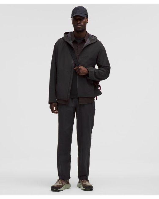 lululemon athletica Black Stretch Glyde Waterproof Jacket for men