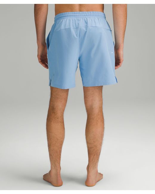 lululemon athletica Blue Pool Shorts 7" Lined for men