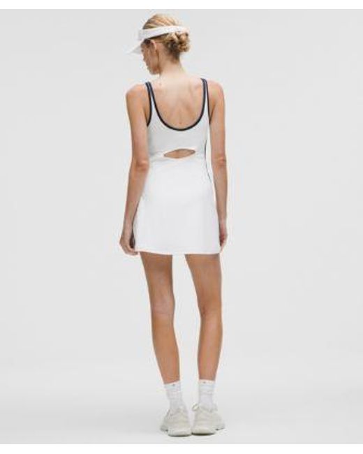 lululemon athletica White – Scoop-Neck Cutout Tennis Dress – – Size Large