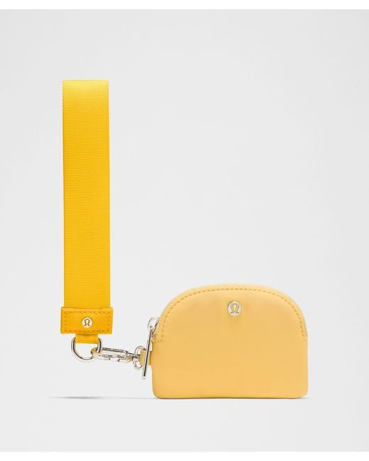 lululemon athletica Yellow Dual Pouch Wristlet