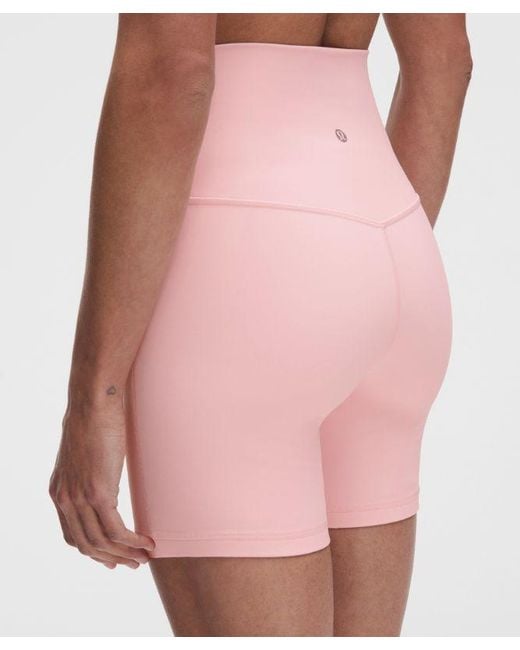 lululemon athletica Pink – Align High-Rise Shorts – 6" – – Size 14