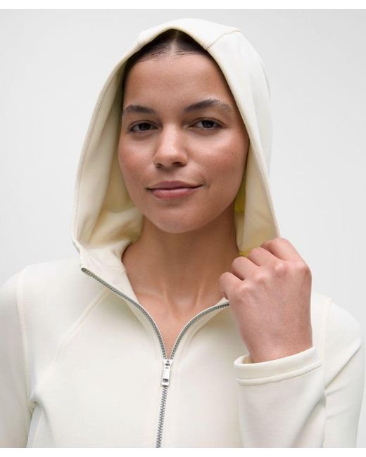 lululemon athletica Natural – Lightweight Softstreme Full-Zip Hoodie – – Size Large