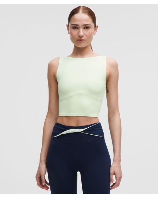 lululemon athletica Blue – Nulu Twist-Back Tank Top – –