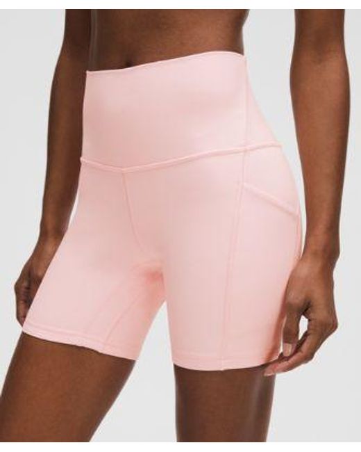 lululemon athletica Pink – Align High-Rise Shorts With Pockets – 6" – – Size 14