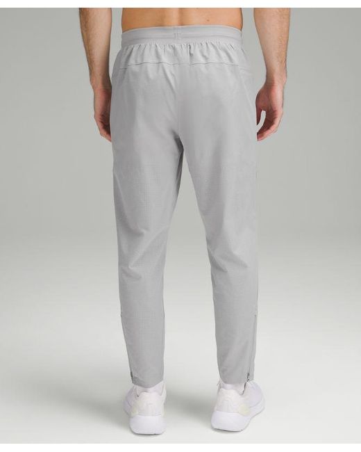 lululemon athletica Gray Fast And Free Running Pants for men