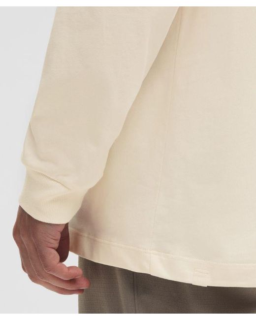 lululemon athletica Natural – Heavyweight Jersey Long-Sleeve Shirt – – Size Small for men