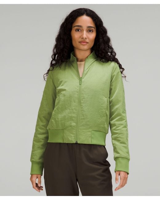 lululemon athletica Nonstop Bomber Jacket Online Only in Green Lyst