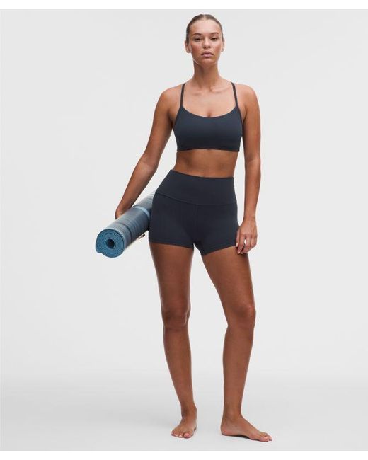 lululemon athletica Blue Flow Y Bra Light Support, C/D Cup