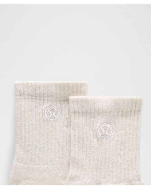 lululemon athletica White Daily Essential Quarter Socks