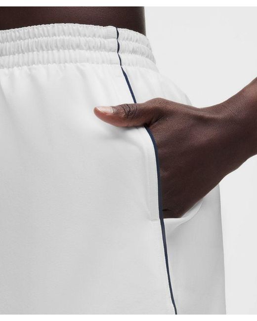 lululemon athletica White – Court Rival High-Rise Shorts – 3" – – Size 4