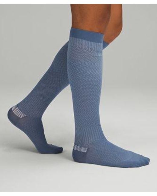 lululemon athletica Blue – Micropillow Compression Knee-High Running Socks Light Cushioning – – for men