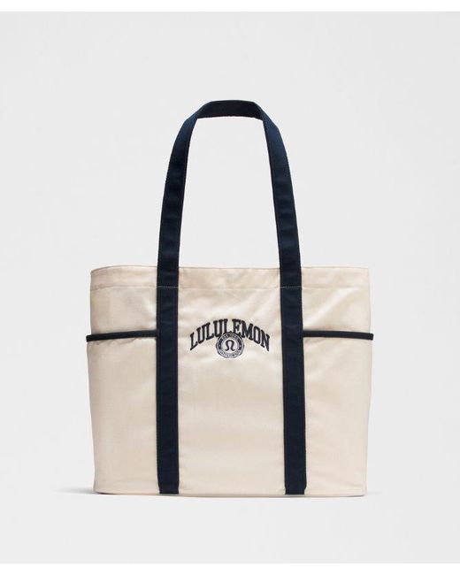 lululemon athletica Natural Daily Multi-Pocket Canvas Tote Bag 20L