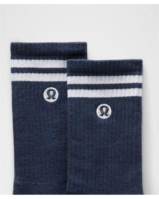 lululemon athletica Blue Daily Essential Crew Socks