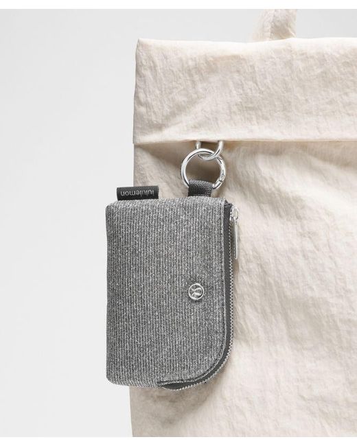 lululemon athletica Gray – Clippable Card Pouch Bag Glitter – Color Dark