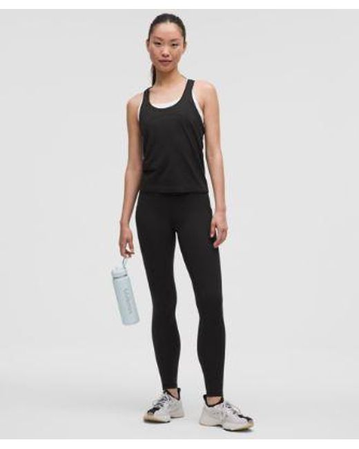 lululemon athletica Black – Swiftly Tech Racerback Tank Top 2.4 Waist Length – – Size 4