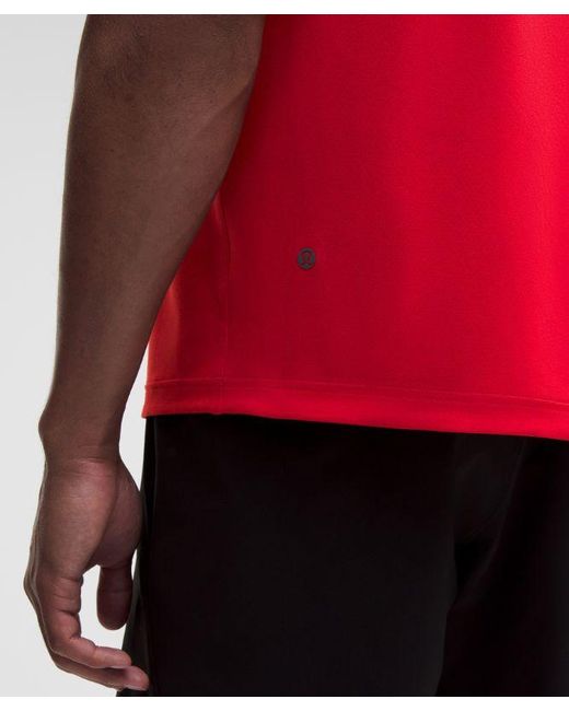 lululemon athletica Red – Easyset Training Sleeveless Shirt – /Neon – Size Large for men