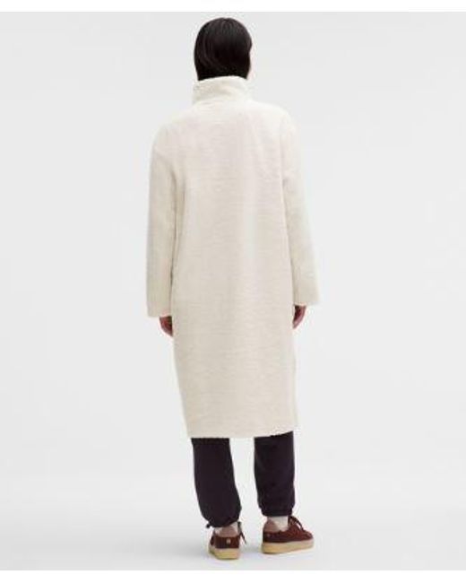 lululemon athletica White – Lunar New Year Sueded Boucle Stand-Collar Coat – – Size Large
