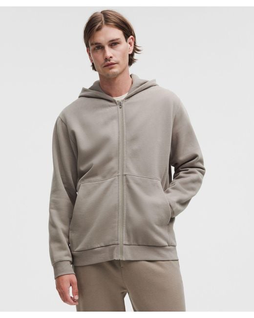 lululemon Men's Gray Steady State Full-Zip Hoodie