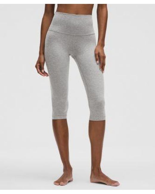 lululemon athletica Gray Align High-Rise Crop 17"