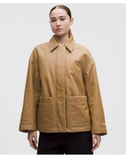 lululemon athletica Natural Cotton Twill Insulated Jacket