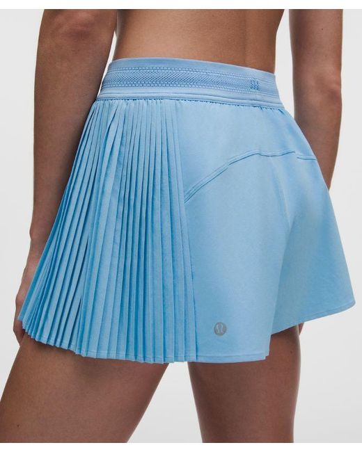 lululemon athletica Blue – Side-Pleat Tennis Shorts – 2.5" – – Size Large