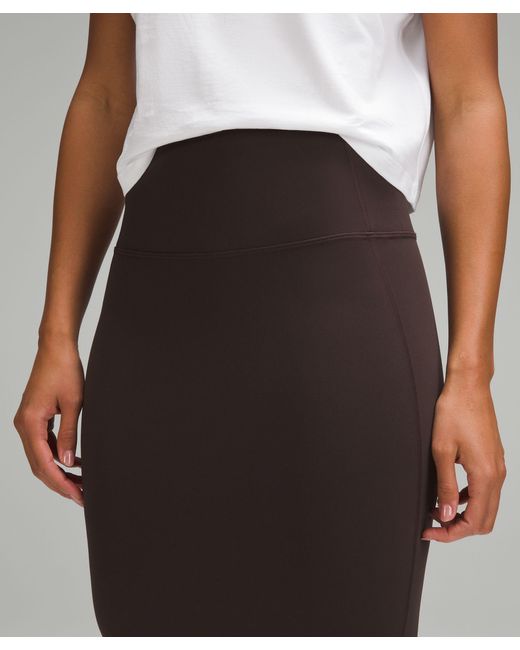 lululemon athletica Black Nulu Slim-fit High-rise Skirt