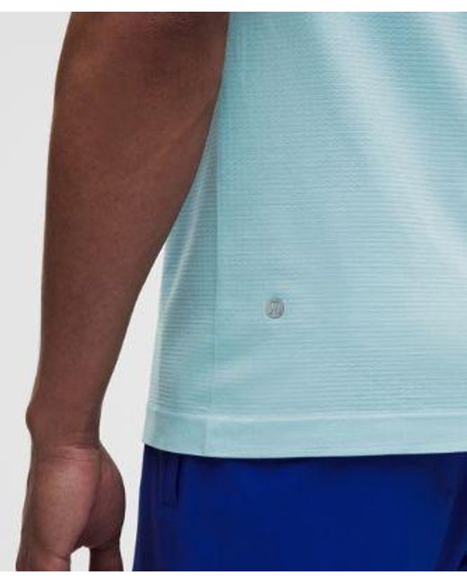 lululemon athletica Blue Metal Vent Tech Sleeveless Shirt for men