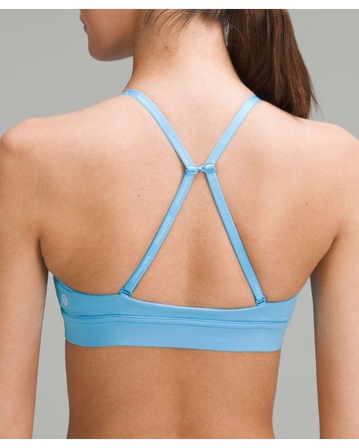lululemon athletica Blue License To Train Triangle Bra Light Support, A/b Cup