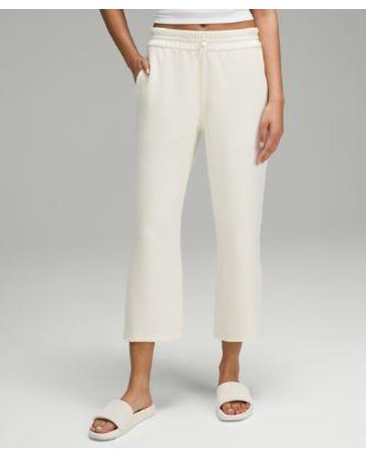 lululemon athletica White Softstreme High-rise Straight-leg Cropped Pants - Color Yellow/pastel - Size 0