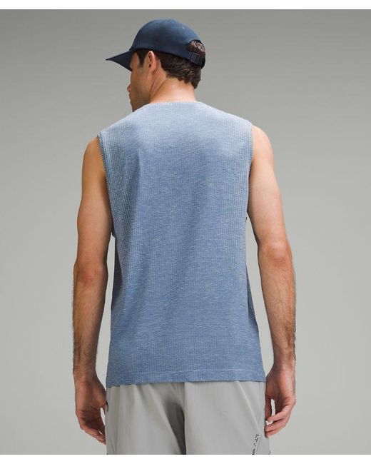 lululemon athletica Blue – Metal Vent Tech Sleeveless Shirt Fit – – for men