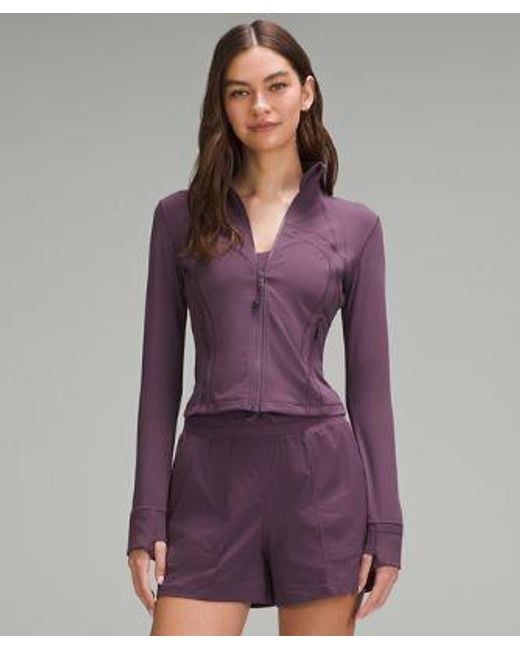 lululemon athletica Purple Define Cropped Jacket Nulu