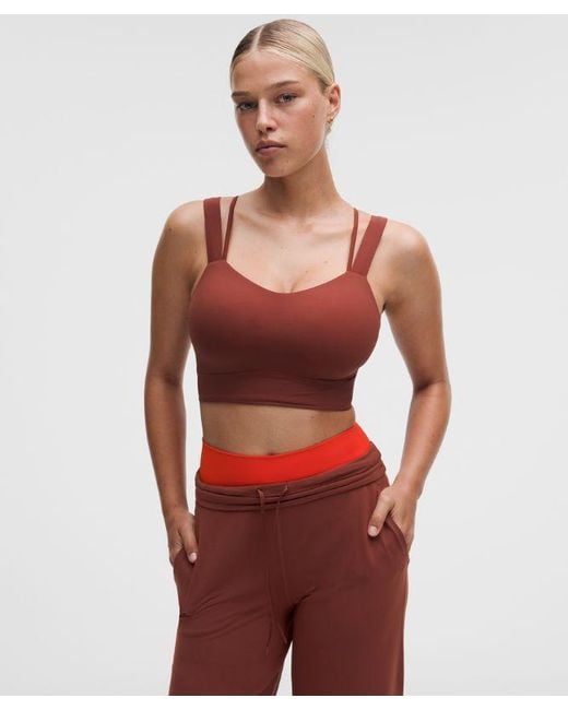 lululemon athletica Red Like A Cloud Longline Bra