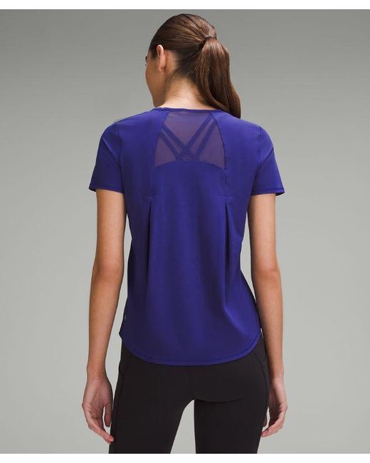 lululemon athletica Blue – Sculpt Short-Sleeve Shirt – –