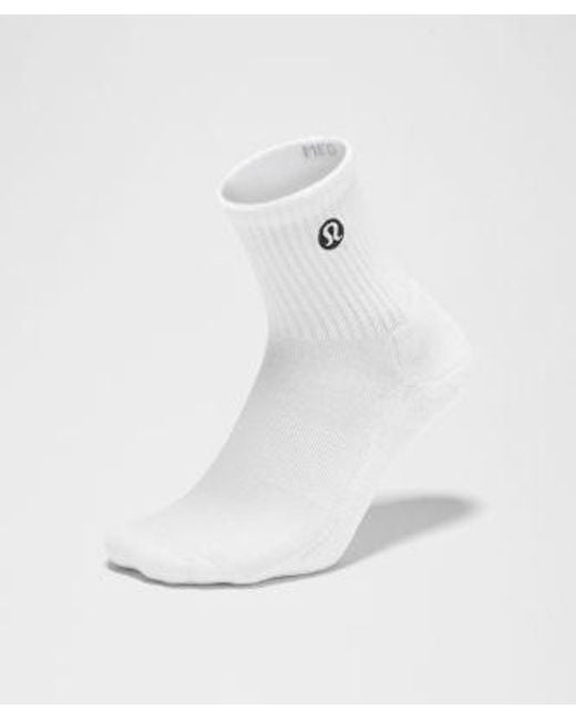 lululemon athletica White Daily Essential Quarter Socks