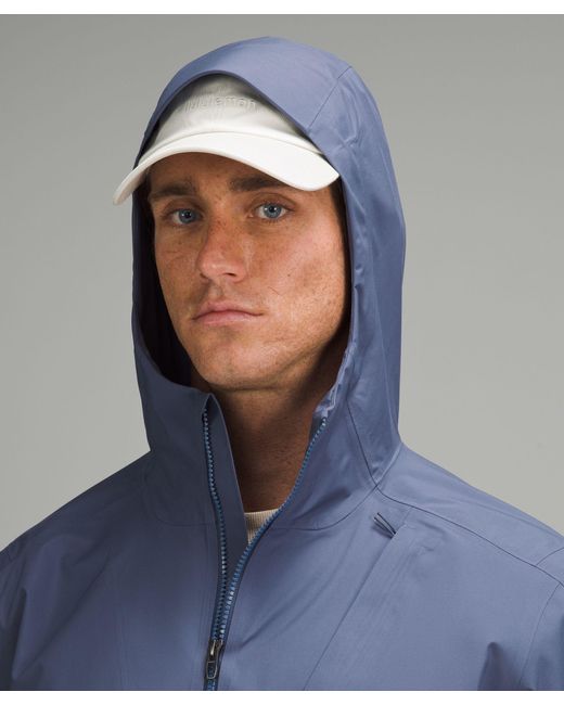 lululemon athletica Blue Waterproof Full-zip Rain Jacket