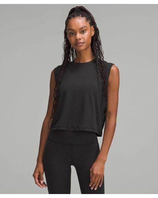 lululemon athletica Black Muscle Training Tank Top