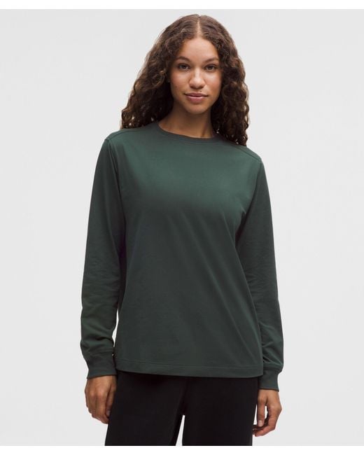 lululemon athletica Green All Yours Organic Cotton Long-Sleeve Shirt