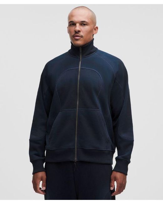 lululemon athletica Blue – Faded French Terry Full-Zip Jacket Slnsh Collection – – Size Large for men