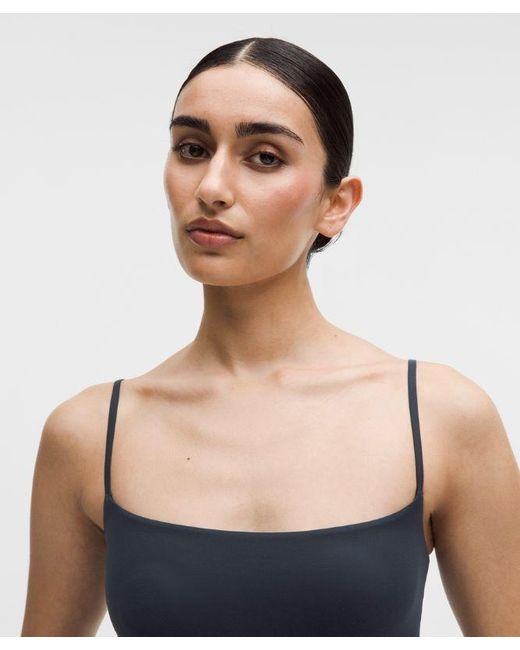 lululemon athletica Blue – Wundermost Ultra-Soft Nulu Spaghetti-Strap Adjustable Cami – – Size Large