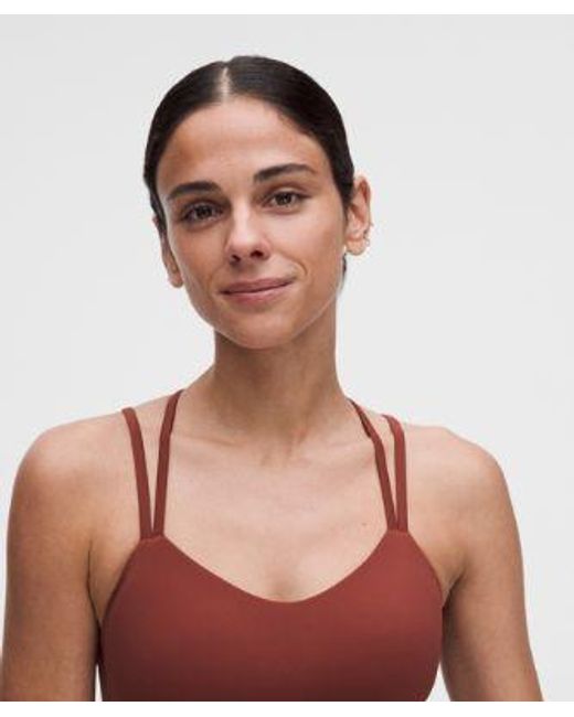 lululemon athletica Red Like A Cloud Longline Bra