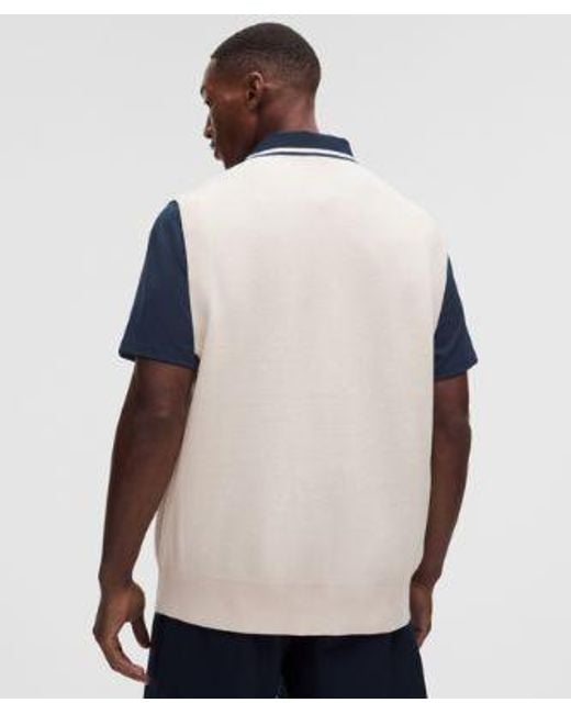 lululemon athletica Natural – Knit V-Neck Golf Vest Golf – – Size Large for men