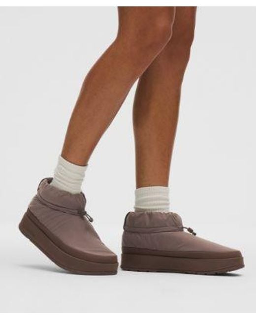 lululemon athletica Brown Wunder Puff Mini Boot