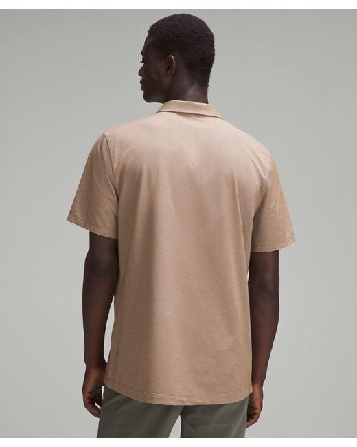 lululemon athletica Natural – Evolution Short-Sleeve Polo Shirt Oxford – / – for men