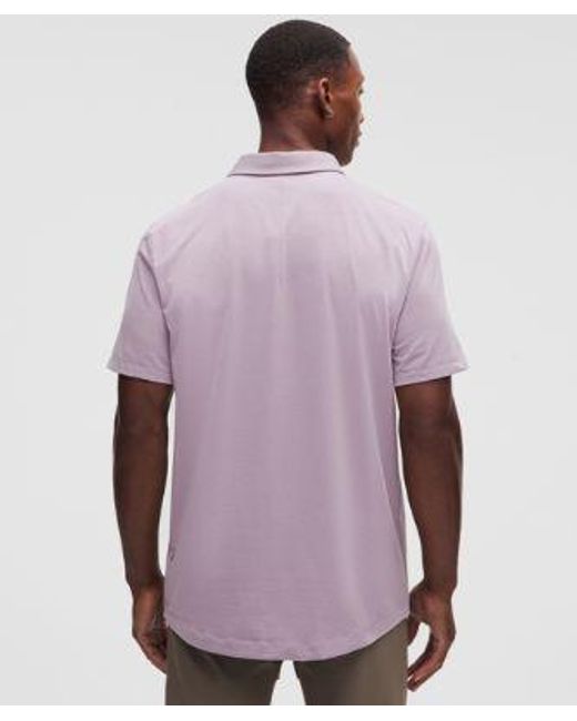 lululemon athletica Purple Evolution Short-Sleeve Polo Shirt for men