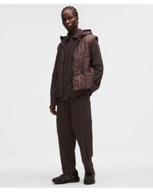 lululemon athletica Brown – Nylon Track Pants Slnsh Collection – – Size Large for men