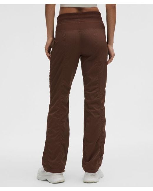lululemon athletica Brown – Dance Studio Mid-Rise Pants Short – – Size 4
