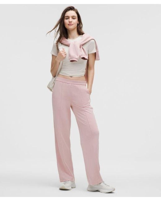 lululemon athletica Multicolor – Softstreme Pintuck Mid-Rise Pants Regular – – Size Small