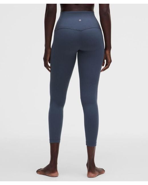 lululemon athletica Blue Align No Line High-Rise Pant With Pockets 25"