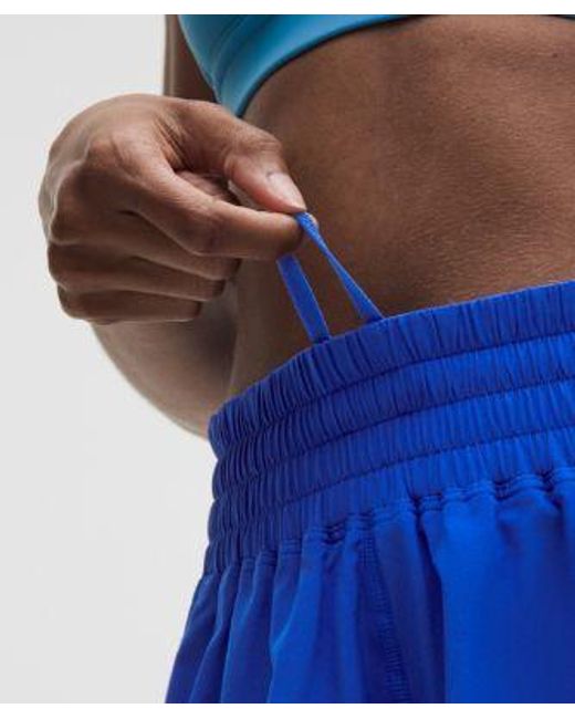 lululemon athletica Blue Shake It Out High-Rise Running Short 2.5"